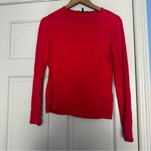 Anne Klein Bold Red Long Sleeve Top